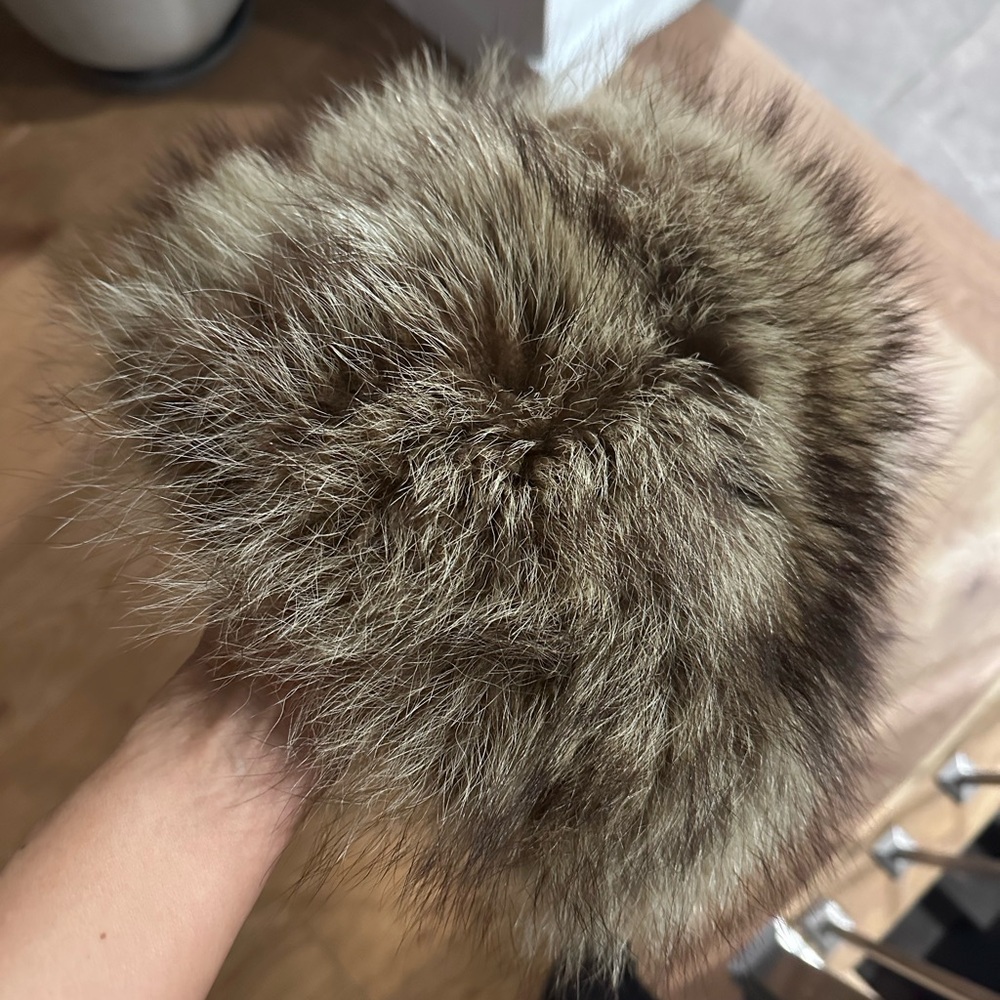 Vintage fur hat, russian style, ushanka/ cossack style.